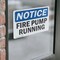Signmission Fire Pump Running OSHA Notice Sign, Vinyl Decal, 10in W x 7in L, 2PK OS-2PACK-NS-D-710-L-12640 - alternate 4
